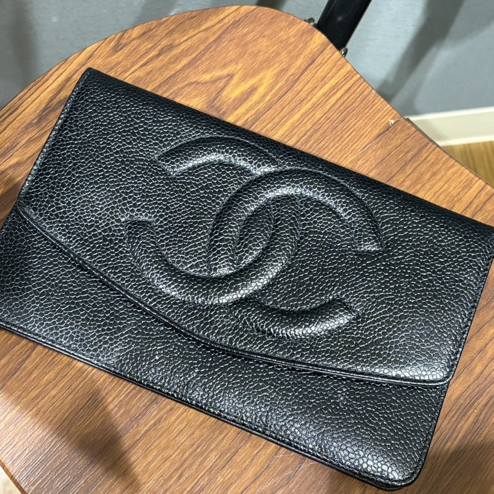 シャネル キャビアスキン 長財布